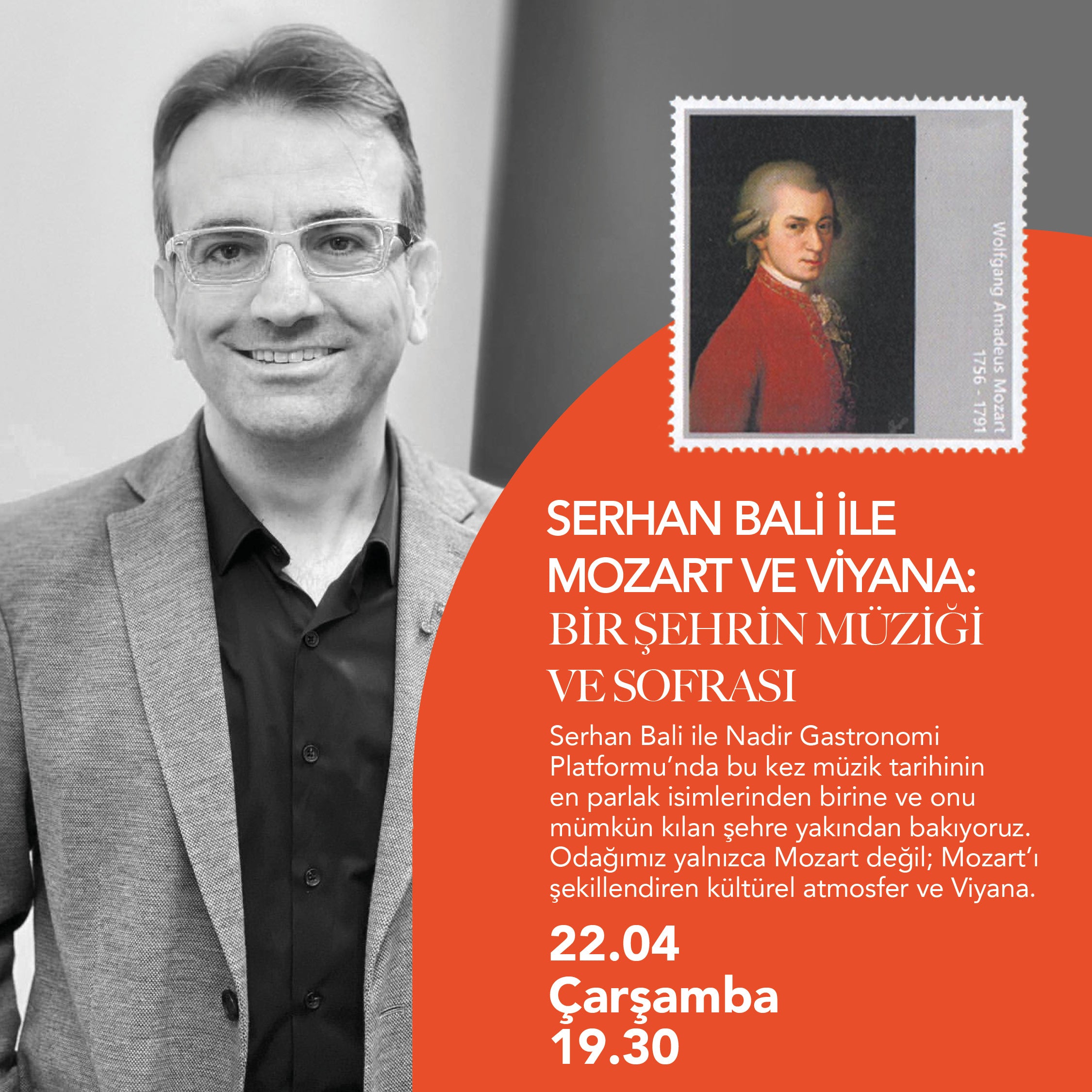 SERHAN BALİ İLE MOZART VE VİYANA:  BİR ŞEHRİN MÜZİĞİ VE SOFRASI