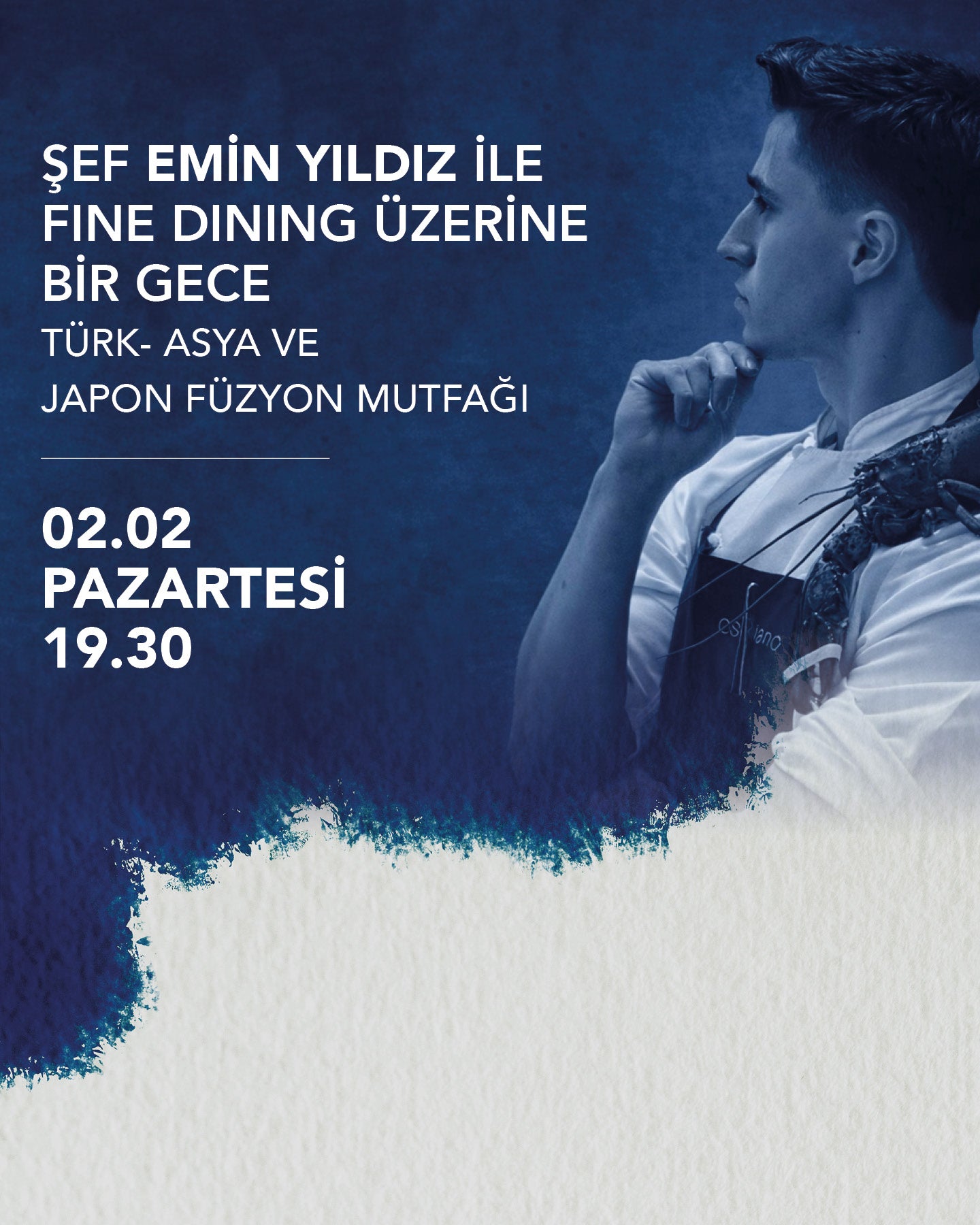 ŞEF EMİN YILDIZ İLE FİNE DİNİNG ÜZERİNE BİR GECE TÜRK- ASYA VE JAPON FÜZYON MUTFAĞI